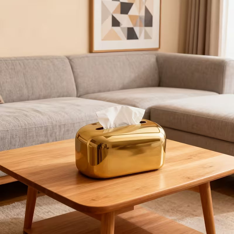 Premium Tissue Box Cover – Decorative Tissue Holder for Living Room & Bedroom Fits Tissues Parallel